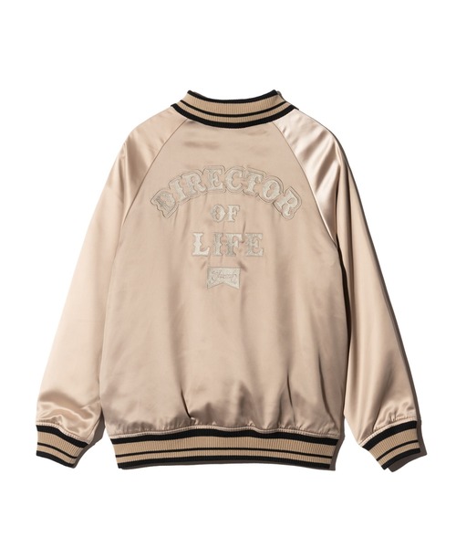 glamb(グラム)の「Director Satin Jacket / ディレクターサテンジャケット(スカジャン・メンズ・アイボリー/ブラック・S/M/L)」の5枚目の写真