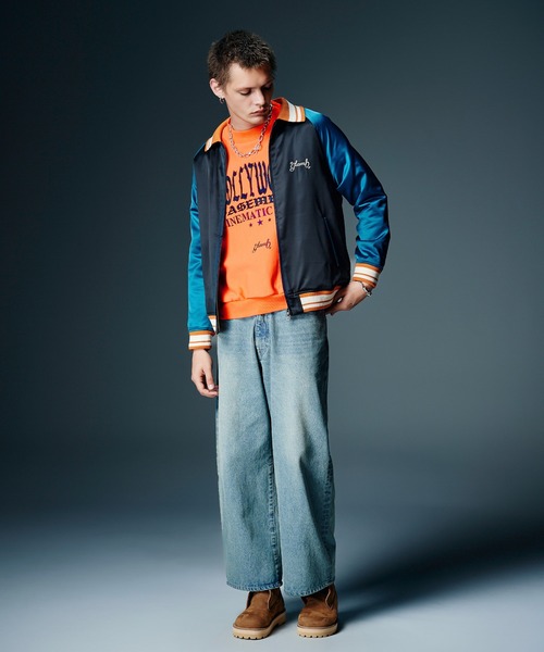 glamb(グラム)の「Director Satin Jacket / ディレクターサテンジャケット(スカジャン・メンズ・アイボリー/ブラック・S/M/L)」の14枚目の写真