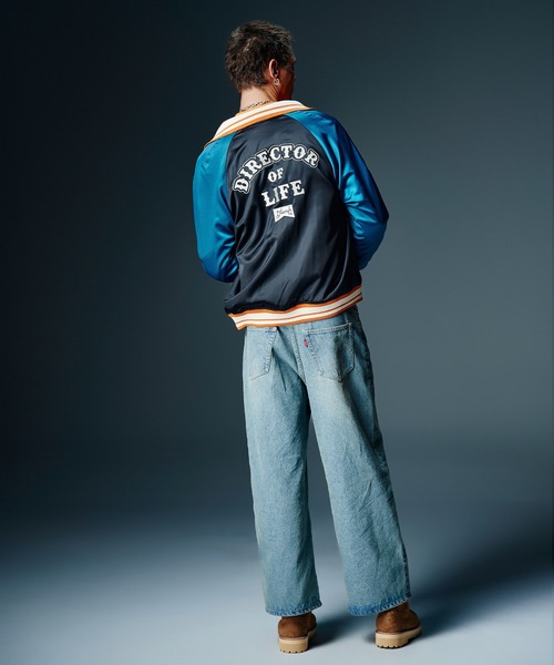 glamb(グラム)の「Director Satin Jacket / ディレクターサテンジャケット(スカジャン・メンズ・アイボリー/ブラック・S/M/L)」の15枚目の写真