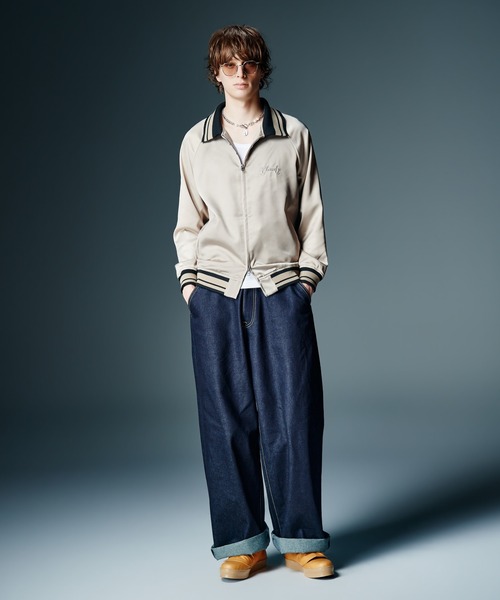 glamb(グラム)の「Director Satin Jacket / ディレクターサテンジャケット(スカジャン・メンズ・アイボリー/ブラック・S/M/L)」の11枚目の写真