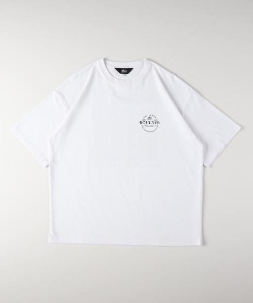 CAMP7(キャンプセブン)の「【CAMP7】アートグラフィックTシャツ (バックプリント / 綿100% / 抗菌防臭 / リラックスフィット)(Tシャツ/カットソー・メンズ・ブルー/ブラック/ホワイト・S/M/L/XL)」の2枚目の写真