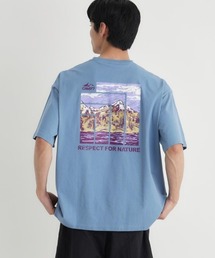 CAMP7 | 【CAMP7】アートグラフィックTシャツ (バックプリント / 綿100% / 抗菌防臭 / リラックスフィット)(Tシャツ/カットソー)