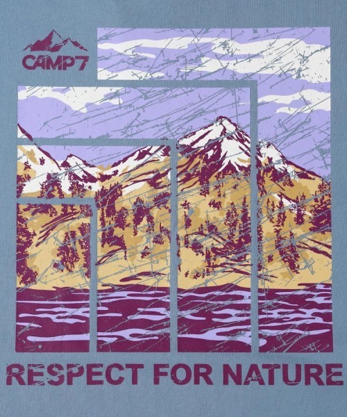 CAMP7(キャンプセブン)の「【CAMP7】アートグラフィックTシャツ (バックプリント / 綿100% / 抗菌防臭 / リラックスフィット)(Tシャツ/カットソー・メンズ・ブルー/ブラック/ホワイト・S/M/L/XL)」の9枚目の写真