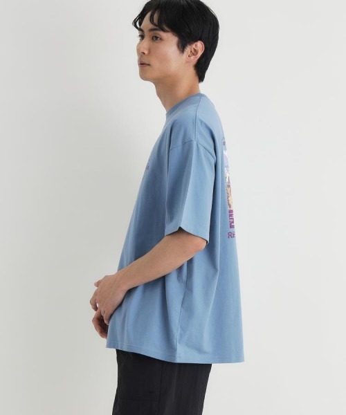 CAMP7(キャンプセブン)の「【CAMP7】アートグラフィックTシャツ (バックプリント / 綿100% / 抗菌防臭 / リラックスフィット)(Tシャツ/カットソー・メンズ・ブルー/ブラック/ホワイト・S/M/L/XL)」の16枚目の写真