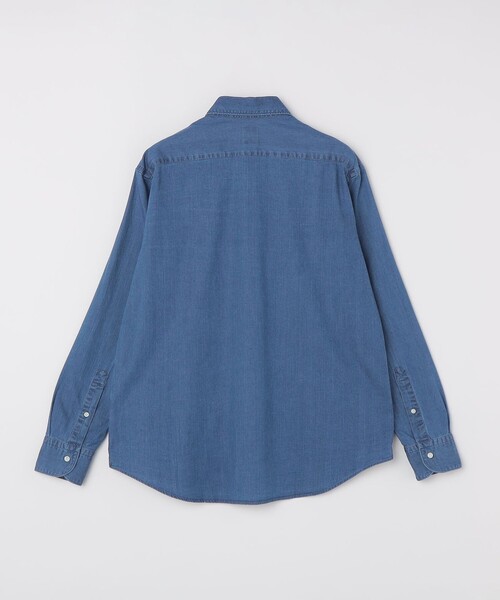 SHIPS(シップス)の「SHIPS: ウォッシュド デニム シャツ(シャツ/ブラウス・メンズ・ネイビー・MEDIUM/LARGE/X-LARGE/SMALL)」の2枚目の写真