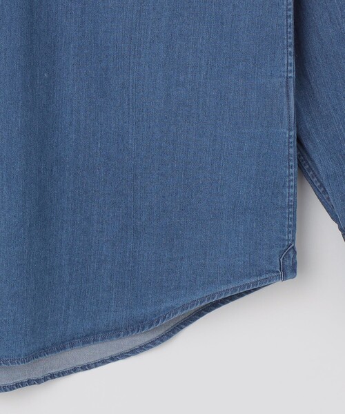 SHIPS(シップス)の「SHIPS: ウォッシュド デニム シャツ(シャツ/ブラウス・メンズ・ネイビー・MEDIUM/LARGE/X-LARGE/SMALL)」の4枚目の写真