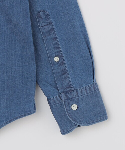 SHIPS(シップス)の「SHIPS: ウォッシュド デニム シャツ(シャツ/ブラウス・メンズ・ネイビー・MEDIUM/LARGE/X-LARGE/SMALL)」の5枚目の写真
