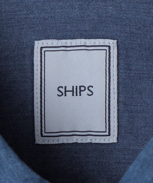 SHIPS(シップス)の「SHIPS: ウォッシュド デニム シャツ(シャツ/ブラウス・メンズ・ネイビー・MEDIUM/LARGE/X-LARGE/SMALL)」の6枚目の写真