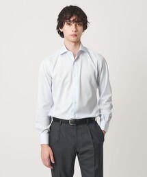 UNITED ARROWS | イージーケア AG パナマ ストライプ ワイドスプレッドカラー シャツ 抗菌防臭 通気性(シャツ/ブラウス)