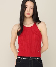 カップ付きアメスリケーブルニット　815677