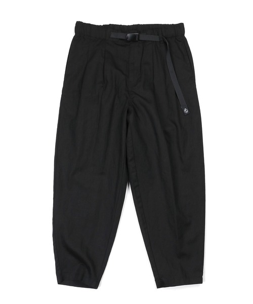 The DUFFER of ST.GEORGE（ザダファーオブセントジョージ）の「LINEN BLEND WEBBING BELT WIDE PT：リネンブレンド 綿麻素材 ワイドテーパード リラックスパンツ（その他パンツ・メンズ・ブラック/ネイビー/チャコールグレー・MEDIUM/X-LARGE/SMALL/LARGE）」の9枚目の写真