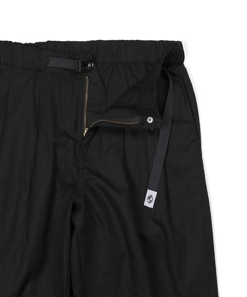 The DUFFER of ST.GEORGE（ザダファーオブセントジョージ）の「LINEN BLEND WEBBING BELT WIDE PT：リネンブレンド 綿麻素材 ワイドテーパード リラックスパンツ（その他パンツ・メンズ・ブラック/ネイビー/チャコールグレー・MEDIUM/X-LARGE/SMALL/LARGE）」の12枚目の写真