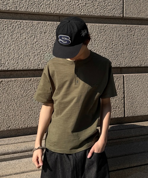 kutir(クティール)の「ASSORTED HENLEY NECK SILVER BUTTON TEE/アソートヘンリーネックシルバーボタンTEE(Tシャツ/カットソー・メンズ・ブラック/ネイビー/グレー/カーキ/杢グレー/ボルドー・LARGE/MEDIUM)」の11枚目の写真