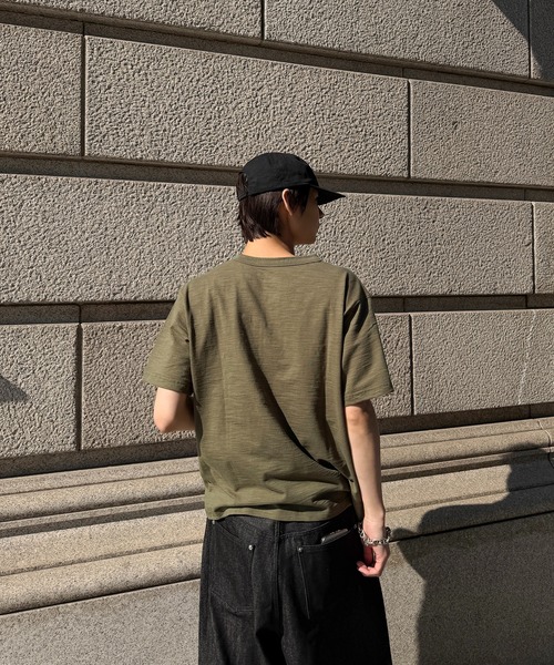 kutir(クティール)の「ASSORTED HENLEY NECK SILVER BUTTON TEE/アソートヘンリーネックシルバーボタンTEE(Tシャツ/カットソー・メンズ・ブラック/ネイビー/グレー/カーキ/杢グレー/ボルドー・LARGE/MEDIUM)」の21枚目の写真