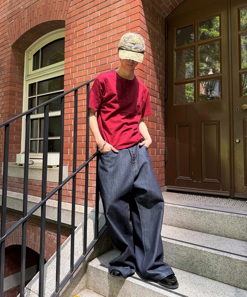 kutir(クティール)の「ASSORTED HENLEY NECK SILVER BUTTON TEE/アソートヘンリーネックシルバーボタンTEE(Tシャツ/カットソー・メンズ・ブラック/ネイビー/グレー/カーキ/杢グレー/ボルドー・LARGE/MEDIUM)」の14枚目の写真