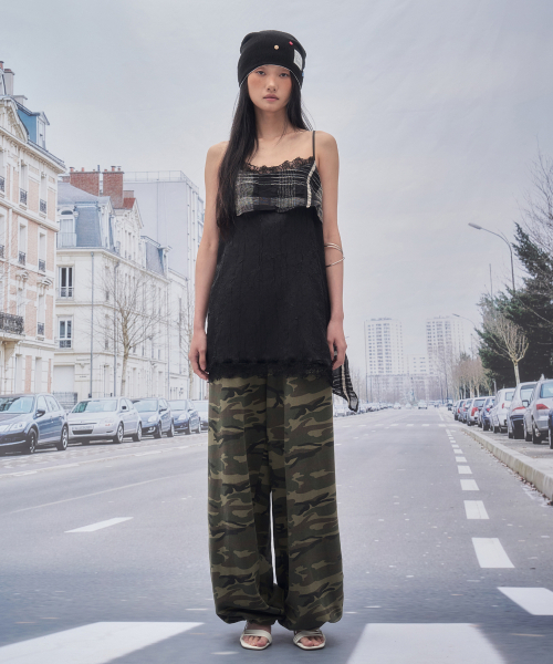 SOMSOC(ソムソック)の「AREN REVERSIBLE CAMO PANTS_KHAKI(スウェットパンツ・レディース・その他・FREE)」の1枚目の写真