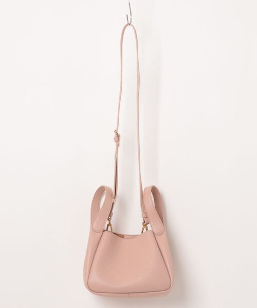 STELLA McCARTNEY(ステラマッカートニー)の「Logo Double Top Handle Crossbody Bag / ロゴ ダブルトップハンドル クロスボディバッグ(ショルダーバッグ・レディース・ピンクベージュ・ONE SIZE)」の1枚目の写真