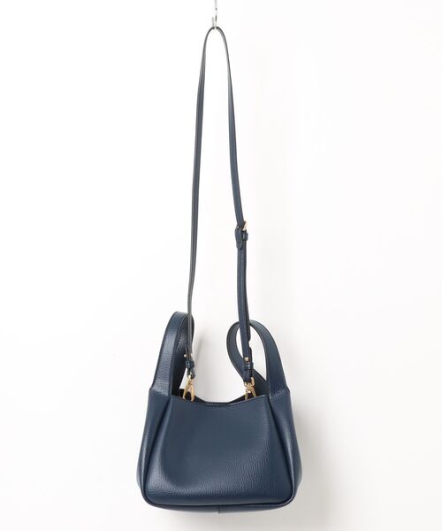 STELLA McCARTNEY（ステラマッカートニー）の「Logo Double Top Handle Crossbody Bag / ロゴ ダブルトップハンドル クロスボディバッグ（ショルダーバッグ・レディース・ピンクベージュ/ネイビー・ONE SIZE）」の3枚目の写真