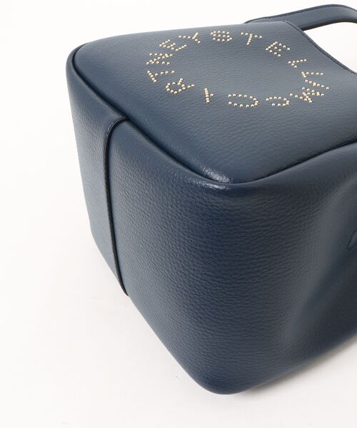 STELLA McCARTNEY（ステラマッカートニー）の「Logo Double Top Handle Crossbody Bag / ロゴ ダブルトップハンドル クロスボディバッグ（ショルダーバッグ・レディース・ピンクベージュ/ネイビー・ONE SIZE）」の4枚目の写真