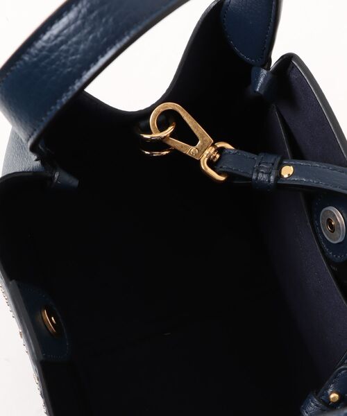 STELLA McCARTNEY（ステラマッカートニー）の「Logo Double Top Handle Crossbody Bag / ロゴ ダブルトップハンドル クロスボディバッグ（ショルダーバッグ・レディース・ピンクベージュ/ネイビー・ONE SIZE）」の5枚目の写真