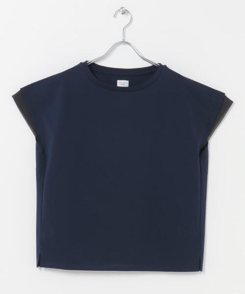 URBAN RESEARCH DOORS(アーバンリサーチドアーズ)の「シルケットコットンシアードッキングプルオーバー(Tシャツ/カットソー・レディース・ラベンダー/ネイビー/オフホワイト・FREE)」の21枚目の写真