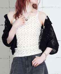 "04"≪JEMORGAN≫パックT 針抜きフライス 花柄 キャミソール