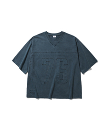 Pigment Rugby Tee - Washed Blue