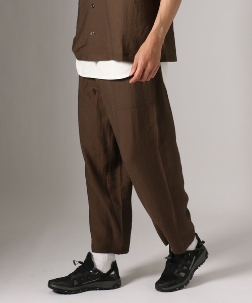 BAYFLOW（ベイフロー）の「【接触冷感】クールタッチリネンパンツ[セットアップ可]（その他パンツ・メンズ・ブラウン/チャコール/ブルー・MEDIUM/LARGE）」の20枚目の写真