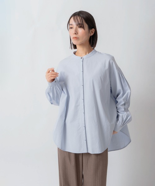 Kelen(ケレン)の「「KELEN / ケレン」タックデザインブラウス(シャツ/ブラウス・レディース・ライトブルー/チャコールグレー/ライトベージュ・S/M)」の14枚目の写真