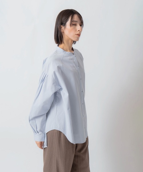 Kelen(ケレン)の「「KELEN / ケレン」タックデザインブラウス(シャツ/ブラウス・レディース・ライトブルー/チャコールグレー/ライトベージュ・S/M)」の16枚目の写真