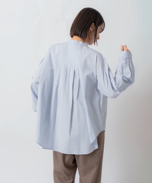 Kelen(ケレン)の「「KELEN / ケレン」タックデザインブラウス(シャツ/ブラウス・レディース・ライトブルー/チャコールグレー/ライトベージュ・S/M)」の18枚目の写真