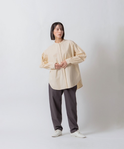Kelen(ケレン)の「「KELEN / ケレン」タックデザインブラウス(シャツ/ブラウス・レディース・ライトブルー/チャコールグレー/ライトベージュ・S/M)」の19枚目の写真