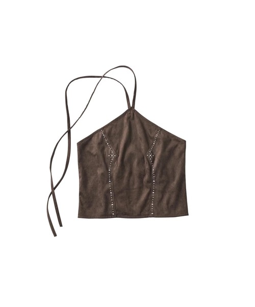 Knuth Marf(クヌースマーフ)の「Knuth Marf / クヌースマーフ suede bustier top(その他トップス・レディース・ブラウン/キャメル・FREE)」の1枚目の写真