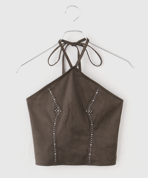 Knuth Marf(クヌースマーフ)の「Knuth Marf / クヌースマーフ suede bustier top(その他トップス・レディース・ブラウン/キャメル・FREE)」の12枚目の写真