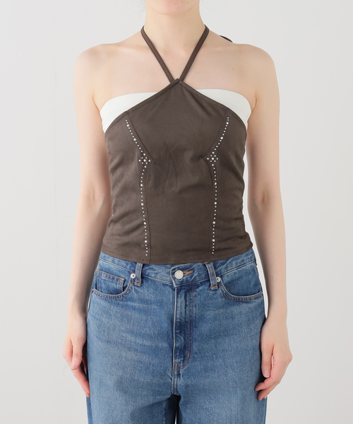 Knuth Marf(クヌースマーフ)の「Knuth Marf / クヌースマーフ suede bustier top(その他トップス・レディース・ブラウン/キャメル・FREE)」の8枚目の写真