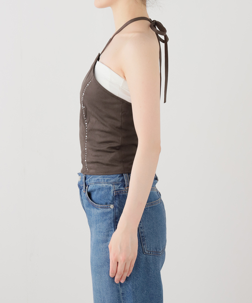 Knuth Marf(クヌースマーフ)の「Knuth Marf / クヌースマーフ suede bustier top(その他トップス・レディース・ブラウン/キャメル・FREE)」の9枚目の写真