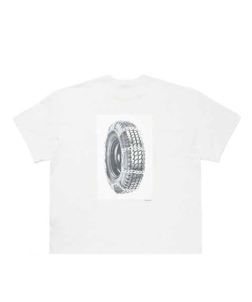 COOTIE PRODUCTIONS(クーティープロダクションズ)の「Print S/S Tee ( Tire with Chains )(Tシャツ/カットソー・メンズ・ブラック/ホワイト・LARGE/MEDIUM/SMALL/X-LARGE)」の6枚目の写真