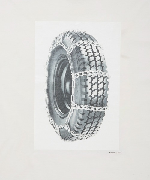 COOTIE PRODUCTIONS(クーティープロダクションズ)の「Print S/S Tee ( Tire with Chains )(Tシャツ/カットソー・メンズ・ブラック/ホワイト・LARGE/MEDIUM/SMALL/X-LARGE)」の7枚目の写真