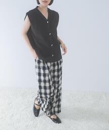 URBAN RESEARCH ROSSO WOMEN | 『WEB限定』チェックジャガードストレートパンツ(その他パンツ)