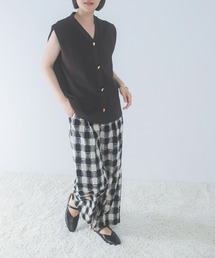 URBAN RESEARCH ROSSO WOMEN | チェックジャガードストレートパンツ(その他パンツ)