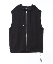 FOILED SLEEVELESS HOODIE