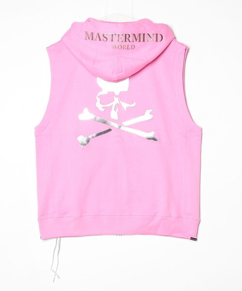 mastermind JAPAN(マスターマインド)の「FOILED SLEEVELESS HOODIE(パーカー・メンズ・ピンク/レッド/ブラック・XL)」の5枚目の写真
