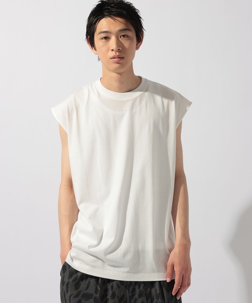 niko and...（ニコアンド）の「シアーレイヤードノースリーブ（その他トップス・メンズ・ブラック/アイボリー・MEDIUM/LARGE）」の22枚目の写真