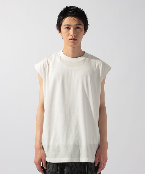 niko and...（ニコアンド）の「シアーレイヤードノースリーブ（その他トップス・メンズ・ブラック/アイボリー・MEDIUM/LARGE）」の18枚目の写真