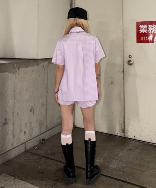 sedacle(セダクル)の「ラインストーンシャツマイクロパンツ(その他パンツ・メンズ・ライトブルー/ピンク・MEDIUM/SMALL)」の9枚目の写真
