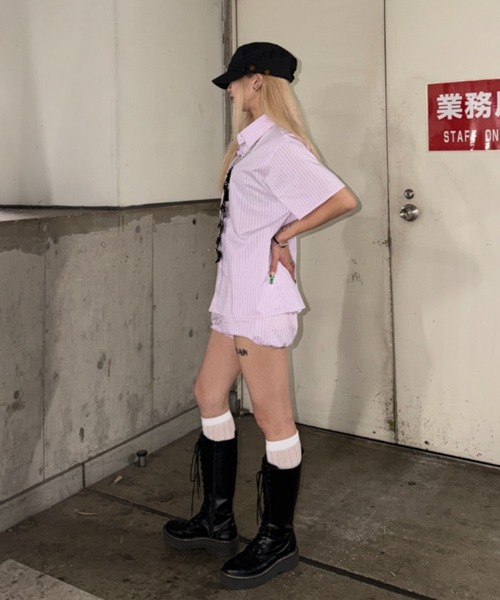 sedacle(セダクル)の「ラインストーンシャツマイクロパンツ(その他パンツ・メンズ・ライトブルー/ピンク・MEDIUM/SMALL)」の8枚目の写真