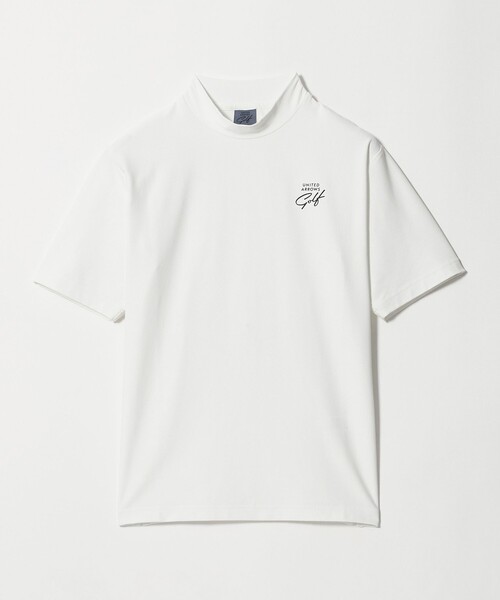 UNITED ARROWS GOLF(ユナイテッドアローズゴルフ)の「メンズ メッシュ モックネック シャツ 吸水速乾 遮熱 UV(Tシャツ/カットソー・メンズ・ホワイト/ネイビー/オリーブ・XL/L/M)」の2枚目の写真