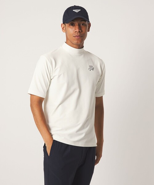 UNITED ARROWS GOLF(ユナイテッドアローズゴルフ)の「メンズ メッシュ モックネック シャツ 吸水速乾 遮熱 UV(Tシャツ/カットソー・メンズ・ホワイト/ネイビー/オリーブ・XL/L/M)」の18枚目の写真