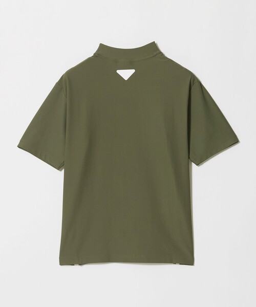UNITED ARROWS GOLF(ユナイテッドアローズゴルフ)の「メンズ メッシュ モックネック シャツ 吸水速乾 遮熱 UV(Tシャツ/カットソー・メンズ・ホワイト/ネイビー/オリーブ・XL/L/M)」の5枚目の写真