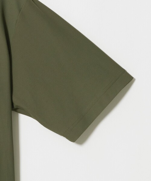 UNITED ARROWS GOLF(ユナイテッドアローズゴルフ)の「メンズ メッシュ モックネック シャツ 吸水速乾 遮熱 UV(Tシャツ/カットソー・メンズ・ホワイト/ネイビー/オリーブ・XL/L/M)」の8枚目の写真